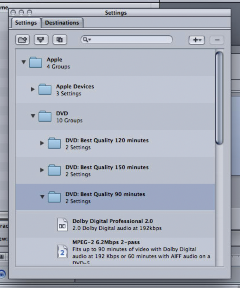 Using Compressor 5 to export DVD Studio Pro compatible .mv2 MPEG-2 ...