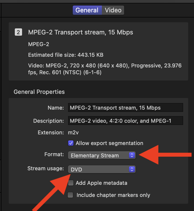 Using Compressor 5 to export DVD Studio Pro compatible .mv2 MPEG-2 ...
